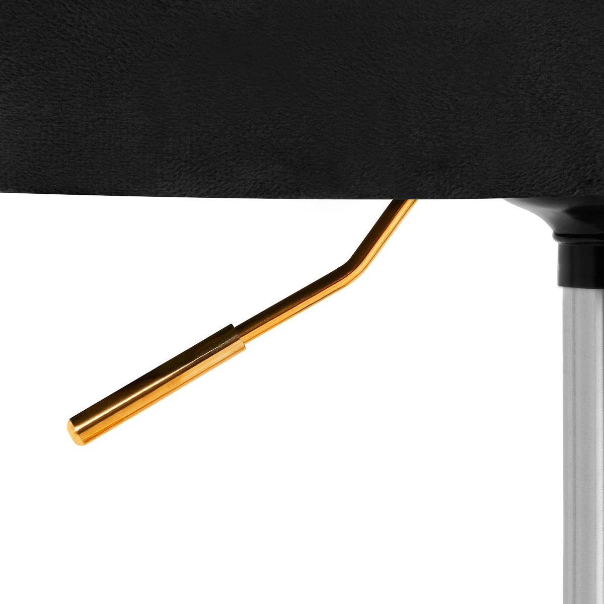 4Rico Kappersstoel QS-OF213G, zwart fluweel
