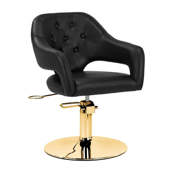 Gabbiano Friseurstuhl Parma, Gold-Schwarz