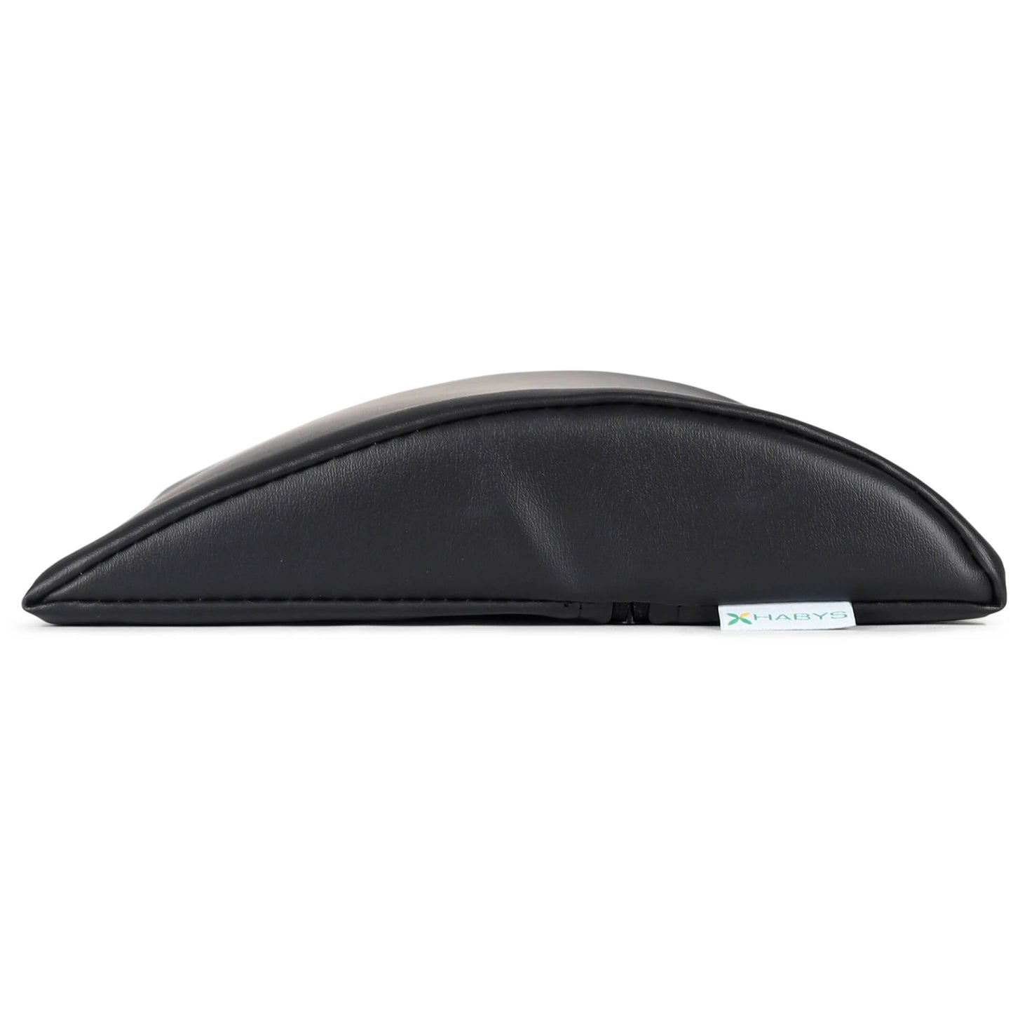 Semi Round Bolster Lumbar Massagerolle 40x25x5 cm K015, Schwarz