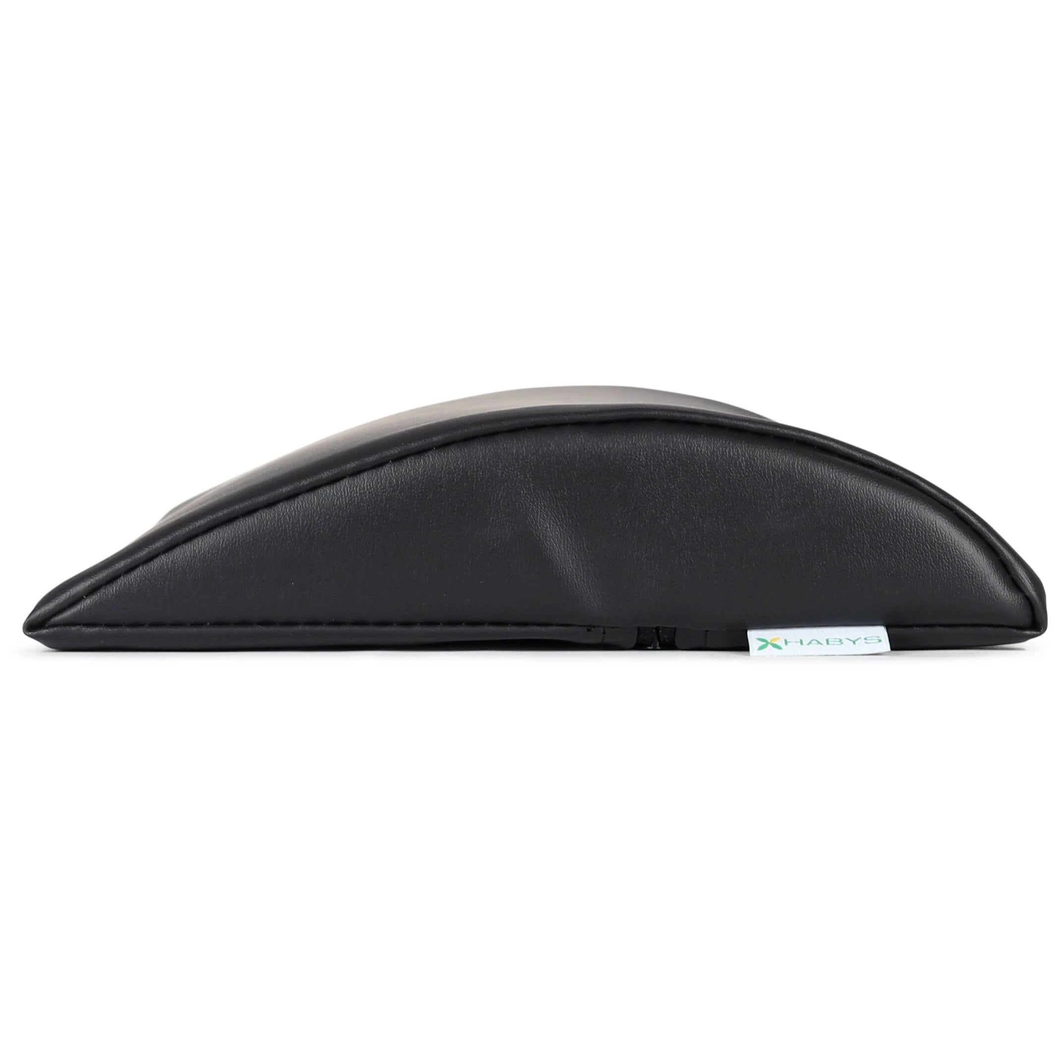 Semi Round Bolster Lumbar Massagerolle 40x25x5 cm K015, Schwarz