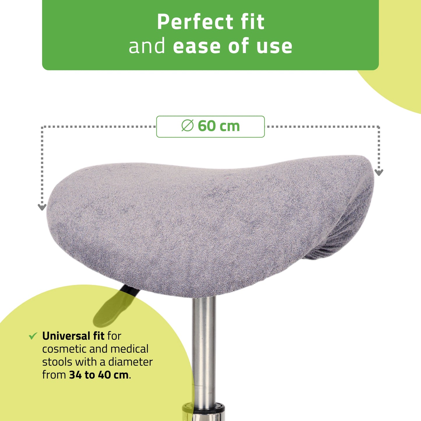 Froteest toolikate kummiga, läbimõõt 60 cm, hall