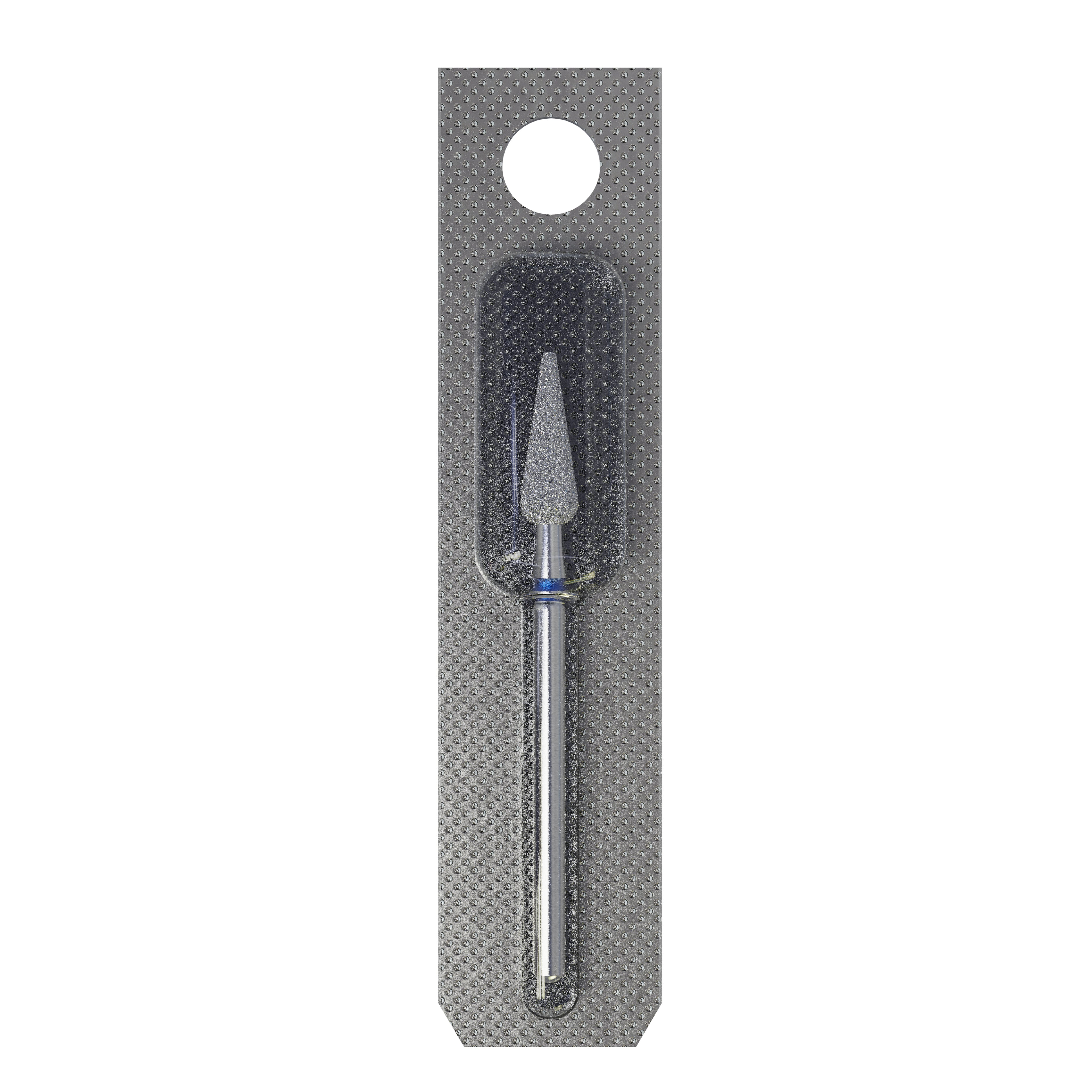 Diamond nail drill bit pointed pear blue EXPERT head diameter 4 mm / working part 12 mm