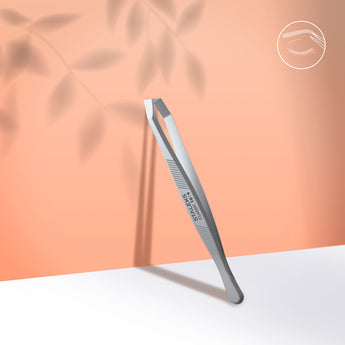Staleks Uzacu pincete CLASSIC 10 TYPE 9, plata, slīpa, vēžveidīga