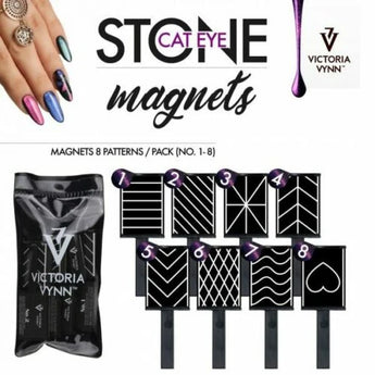 Gel polish MAGNETS 8 PATTERNS IN BAG (NR 1-8)