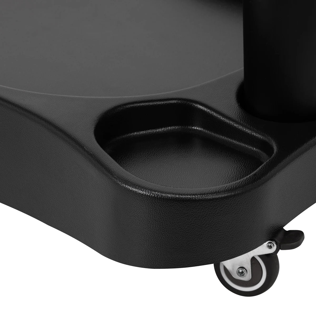 Azzurro pedicure trolley with tray, black
