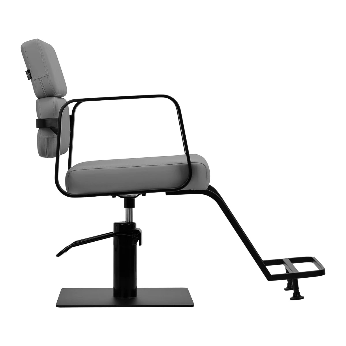 Fauteuil de coiffure Gabbiano Porto noir-gris