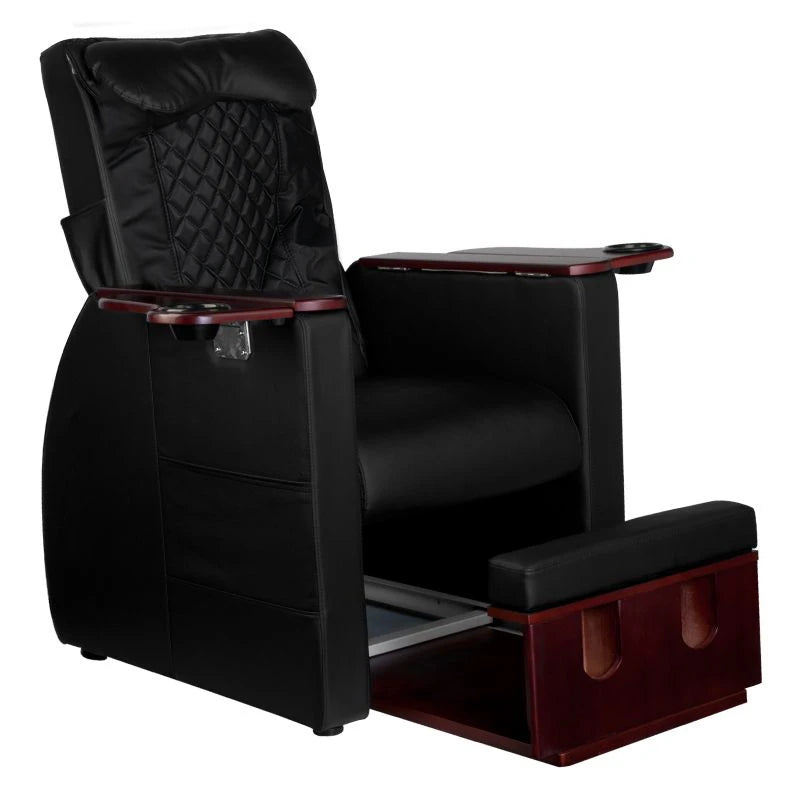 Azzurro Pedikürstuhl 101 mit Rückenmassage, Schwarz