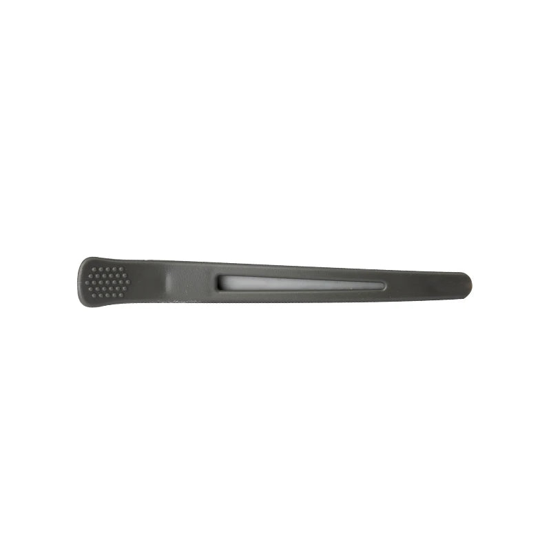 Hairclips, E-12B 6 pieces. 11.5 cm, grey