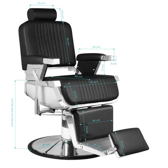 fauteuil Barbier cheveux system royal x noir