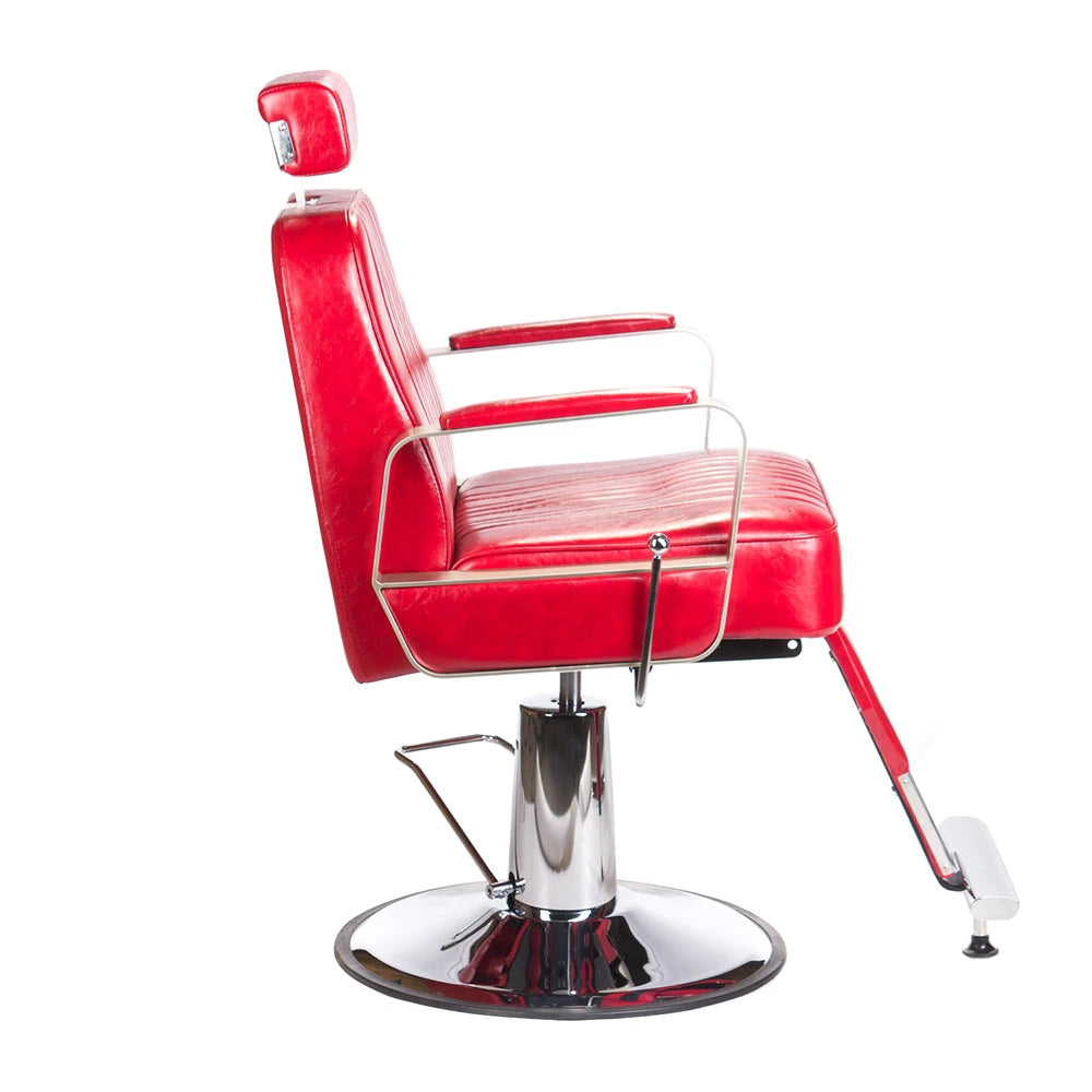 Barberstuhl HOMER BH-31237, rot