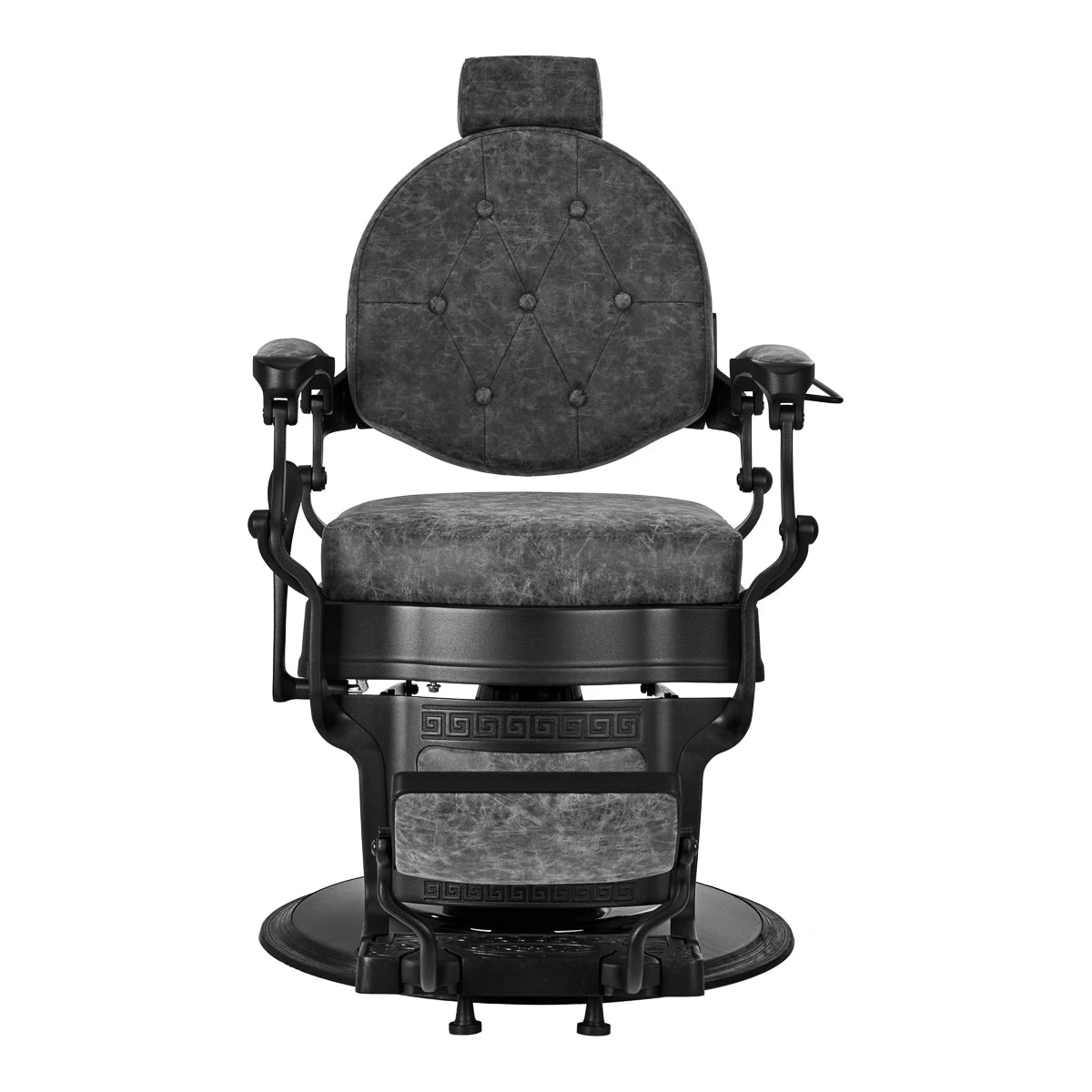 Hairdressing chair Gabbiano President Old Leather gray