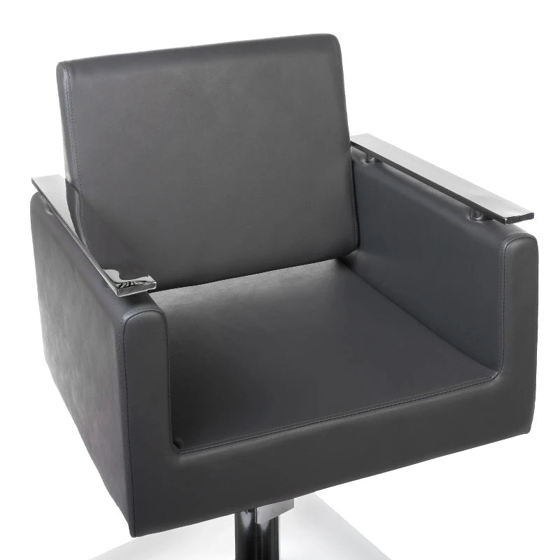 Fauteuil de coiffure MILO BH-6333, gris