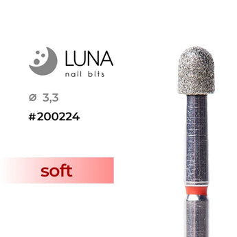 Diamond Drill Bit Copy: Rounded Cylinder (Microphone) 3.3-4, Red (Fine)