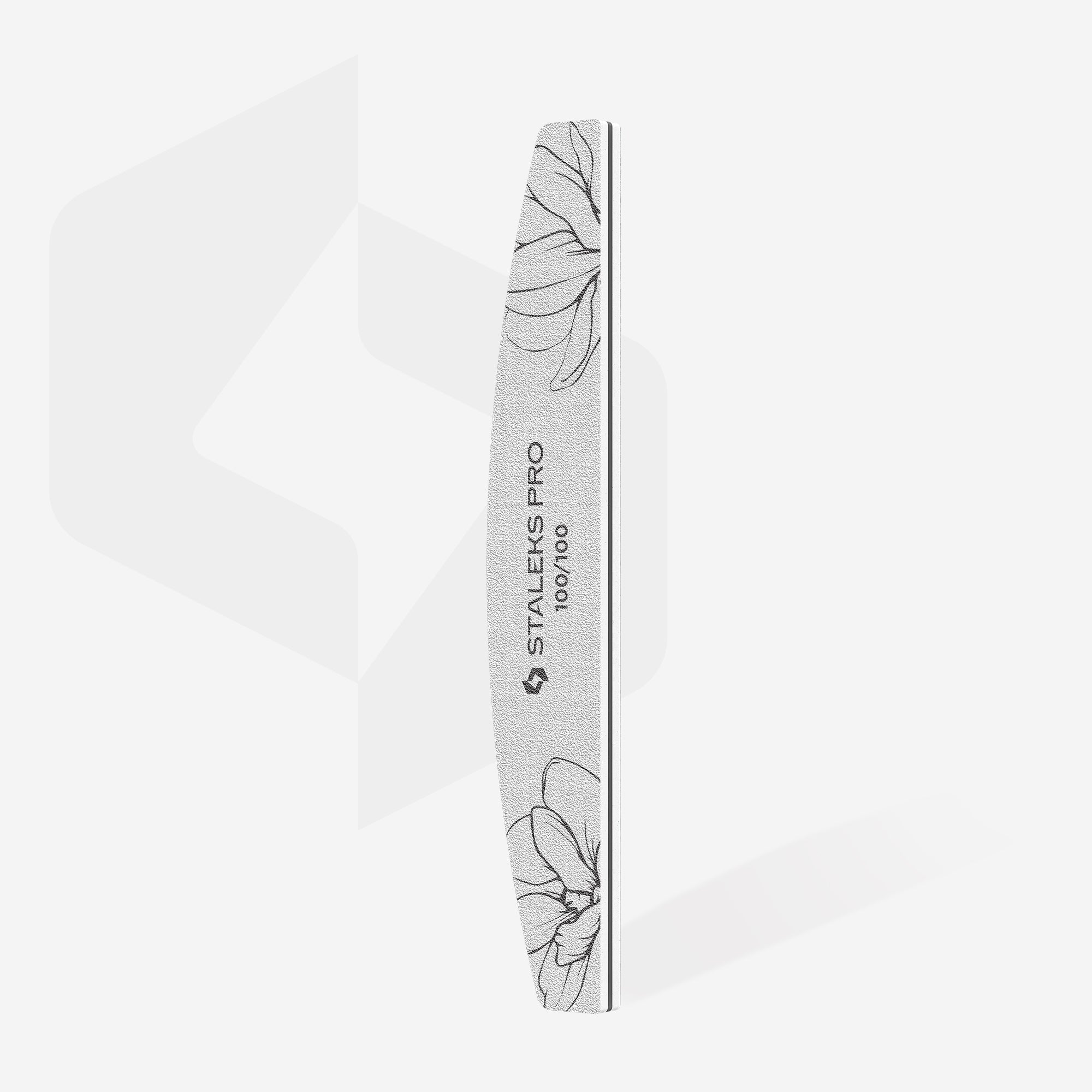 STALEKS EXPERT 40 Crescent mineral nail file, 100/100 grit (1 pc)