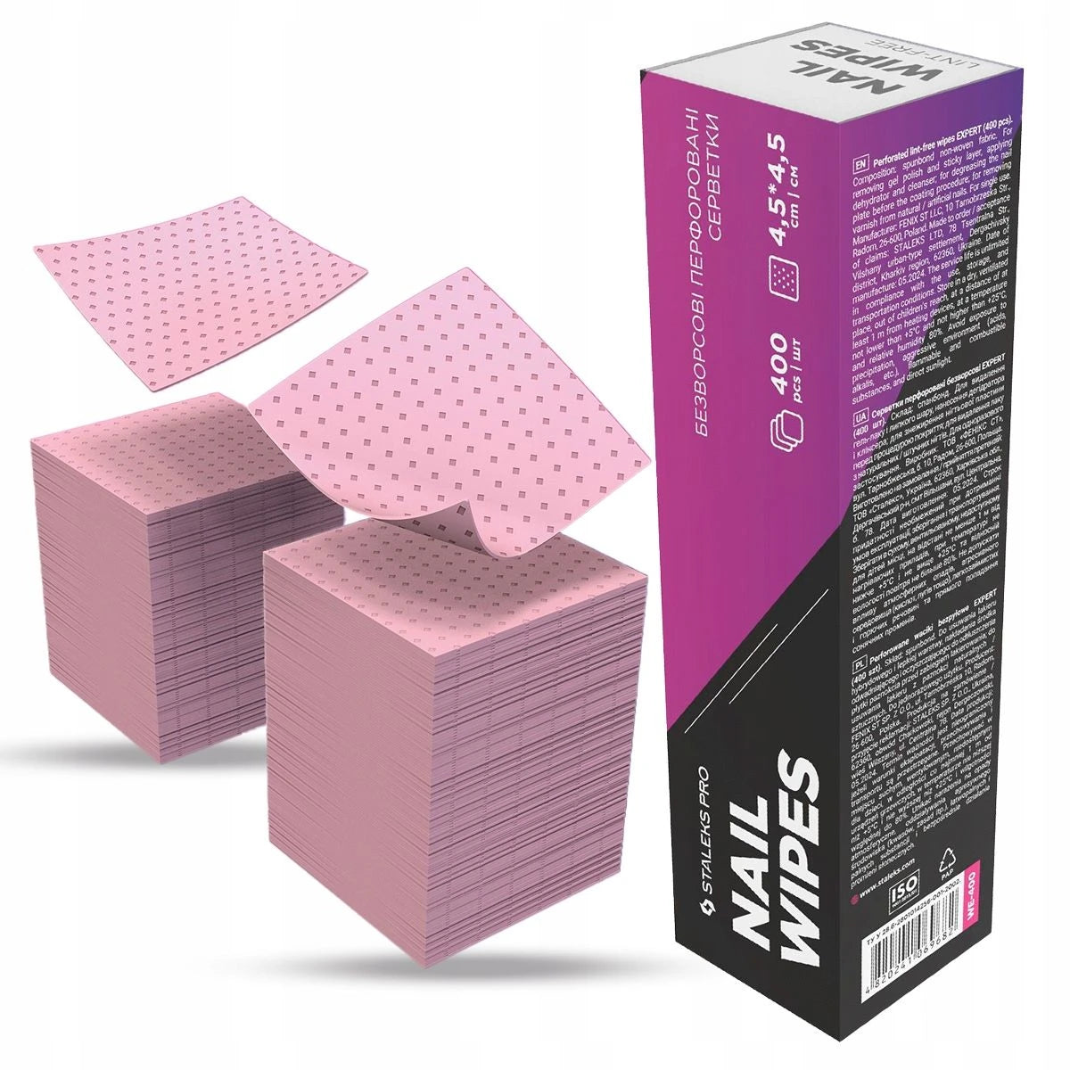 Lingettes sans peluche Staleks, 400 pcs