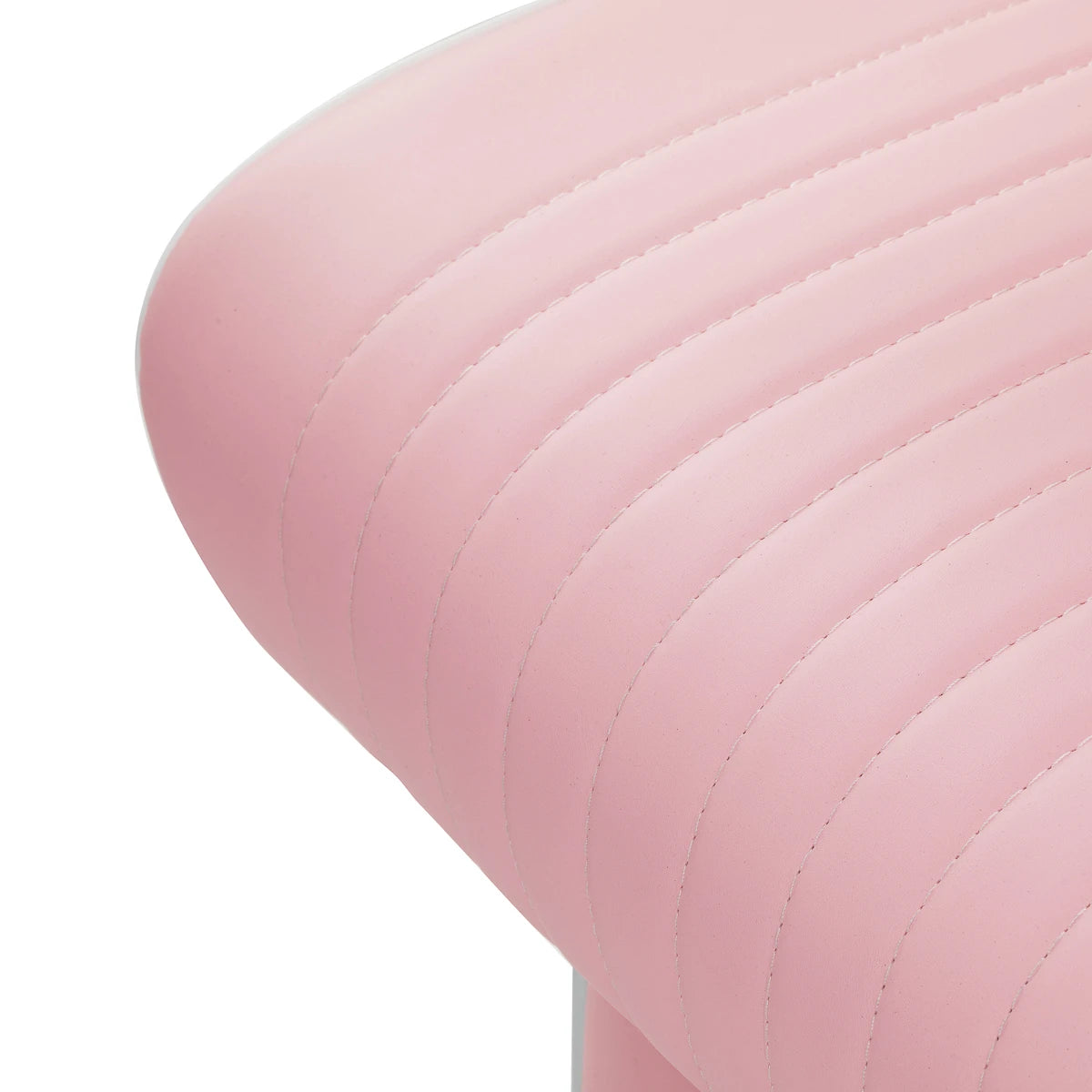 Gabbiano Visionerio barber chair pink chrome frame