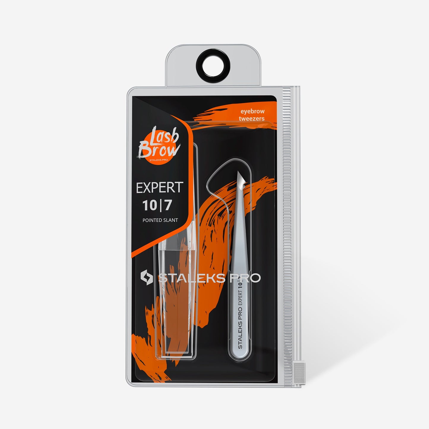 Staleks Pincete uzacīm EXPERT 10 TYPE 7, slīpa smaila
