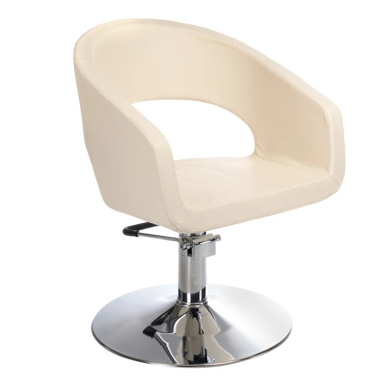 Frisørstol Paolo BH-8821, flødefarvet