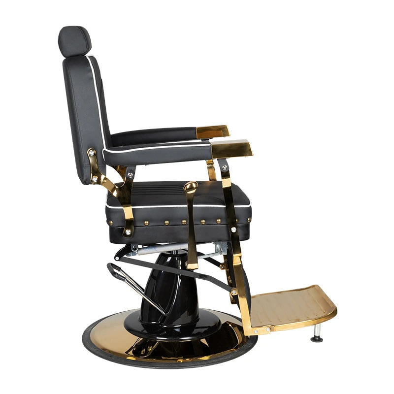 Gabbiano Filippo Barberstuhl, Schwarz und Gold