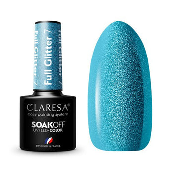 Claresa Geellakk FULL GLITTER 7, 5 ml