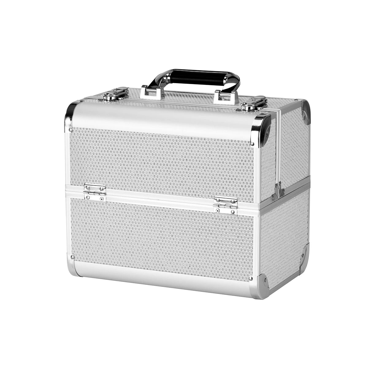 Косметический чемодан 44, серебристый