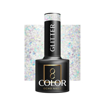 OCHO NAILS Gēla nagu laka Glitter G02, 5 g