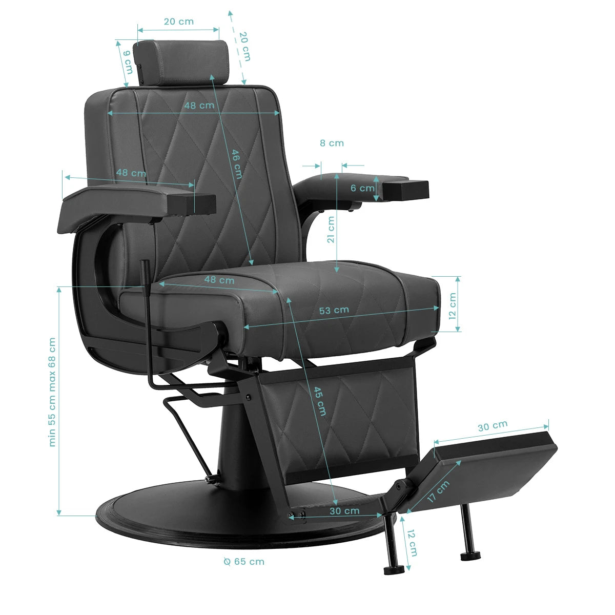 cheveux System fauteuil Barbier BM88066 gris