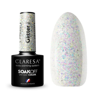 Claresa Geellakk GLITTER 1, 5 ml