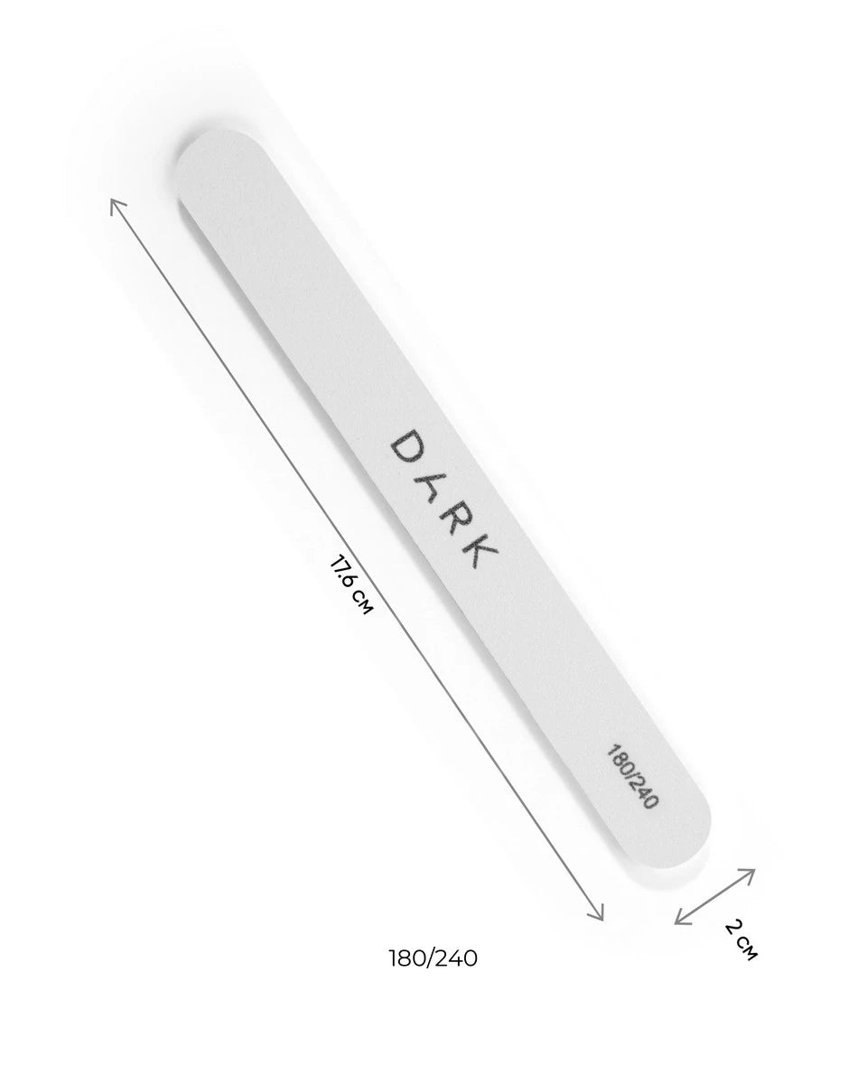 ensemble of files - oval on foam blanc, 25 pcs (180/240 grit)