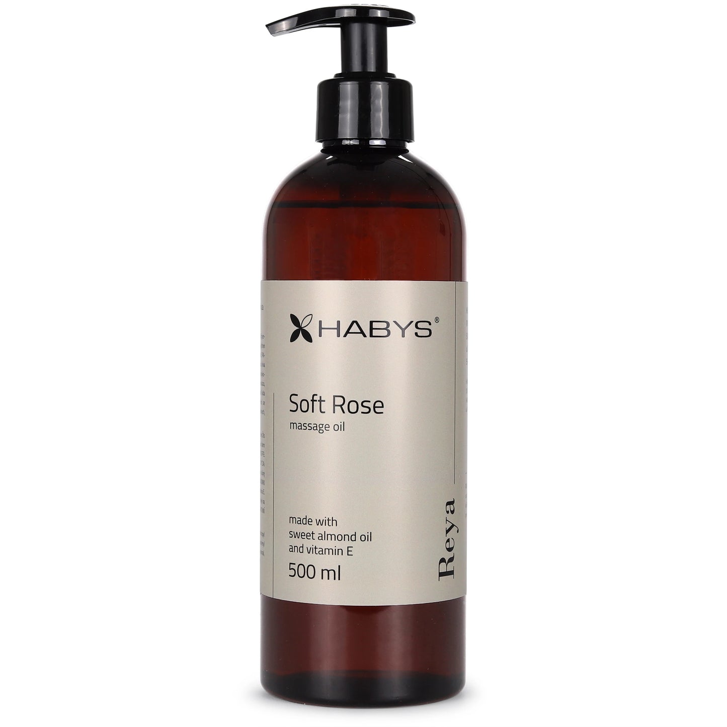 Massage Oil, Soft Rose, HABYS 500 ml