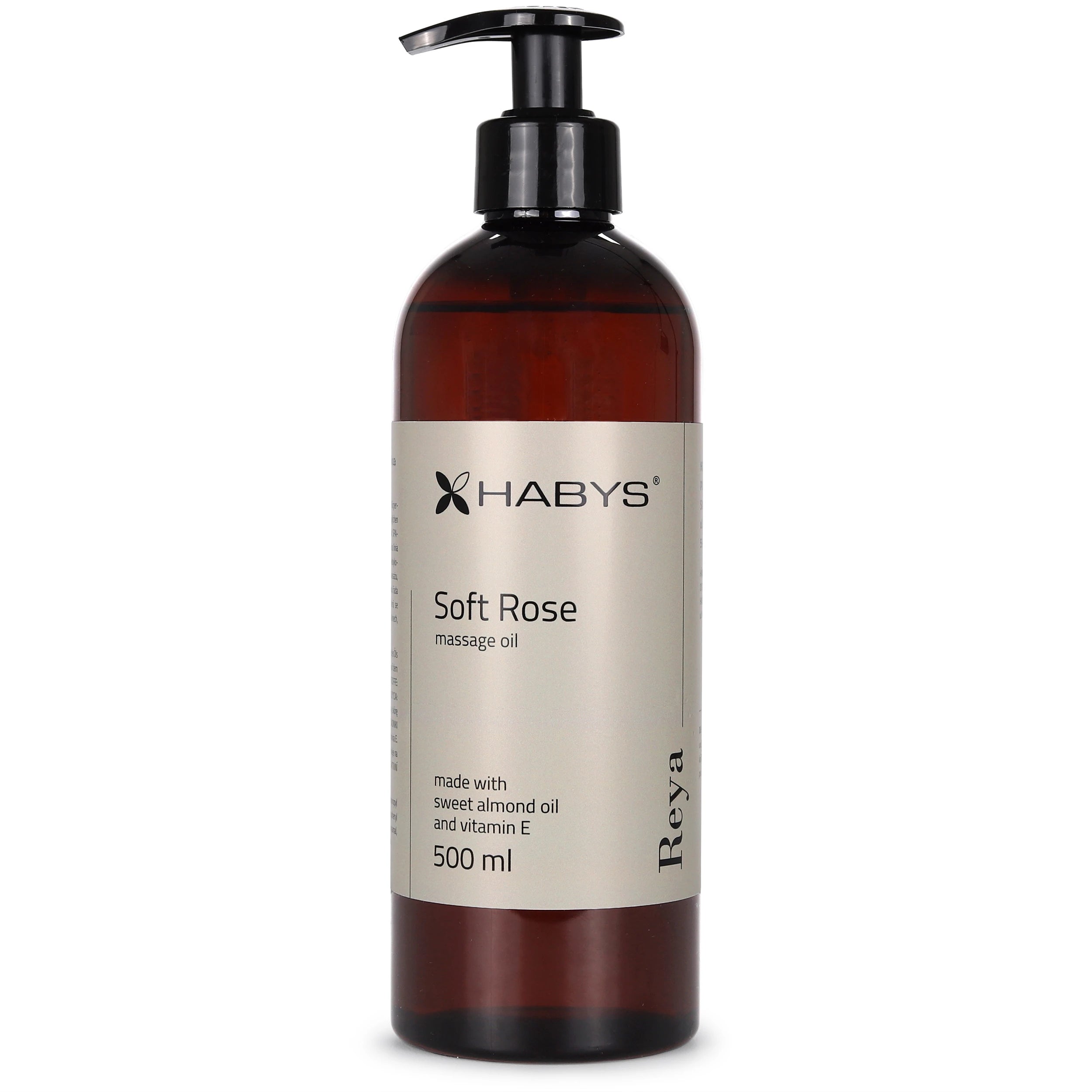 Massage Oil, Soft Rose, HABYS 500 ml