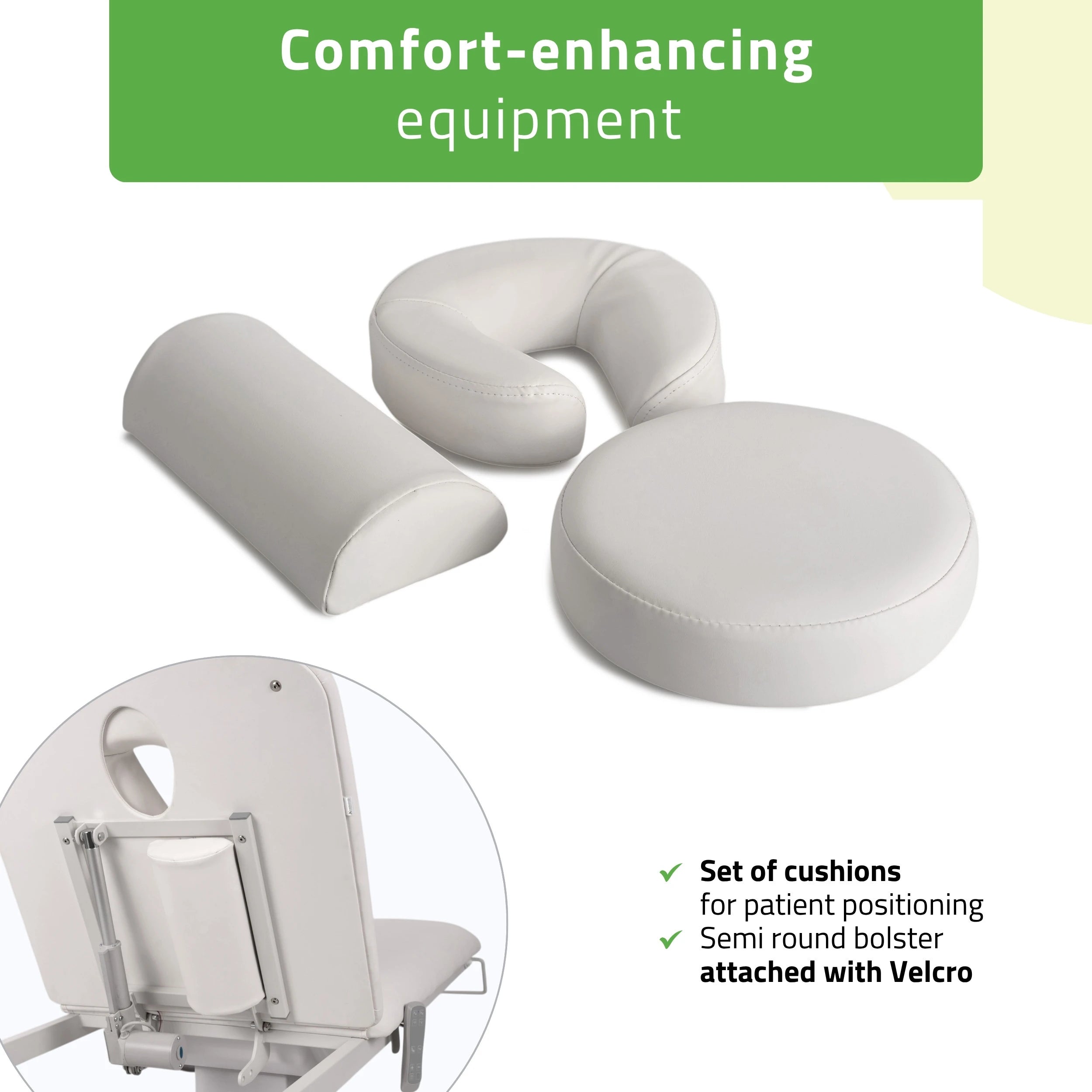Electric treatment table Estella ERGO 2, k701 white – 2 motors