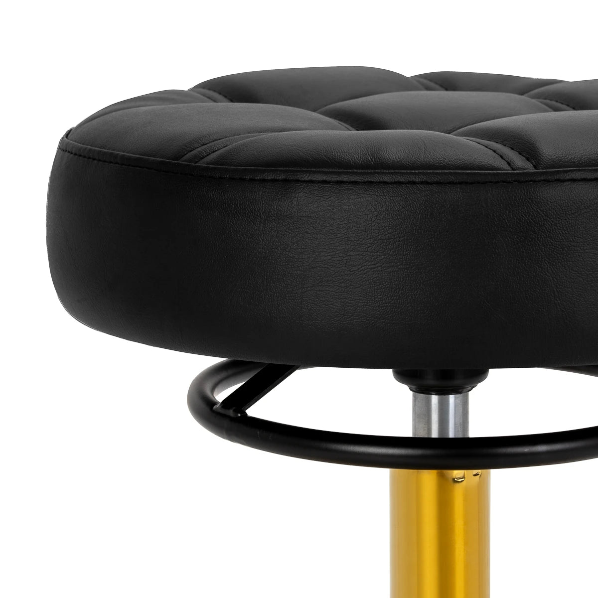 The Gabbiano D054G hairdressing stool gold white