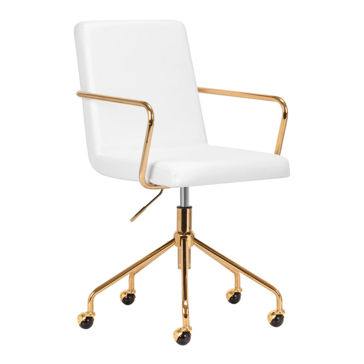 Cosmetic chair QS-OF211G, gold-white