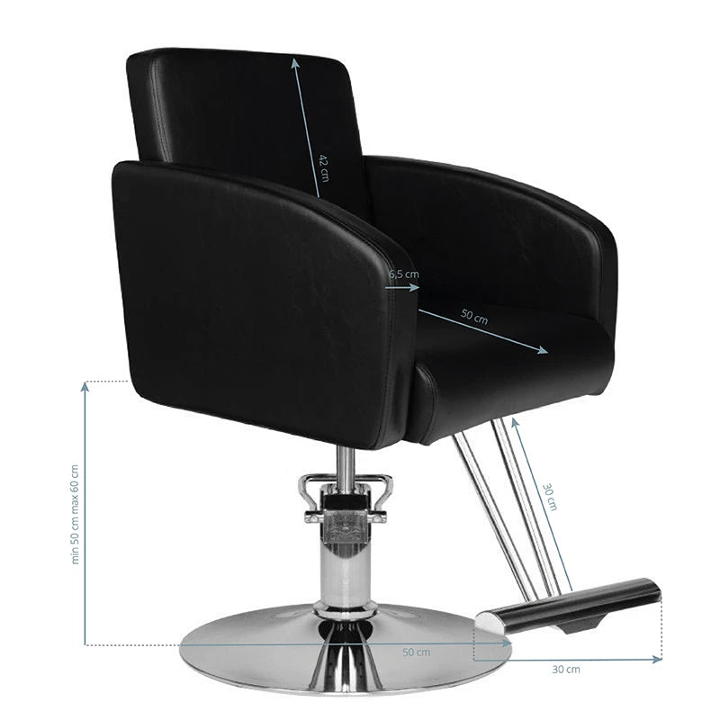 Hair System Frizētavas krēsls HS40, melns
