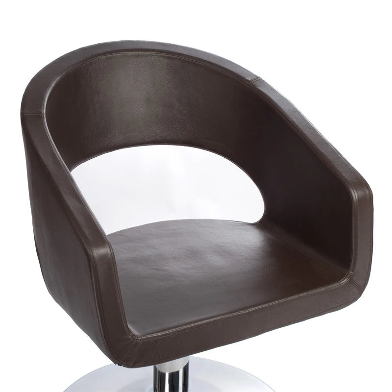 Frisørstol Paolo BH-8821, brun