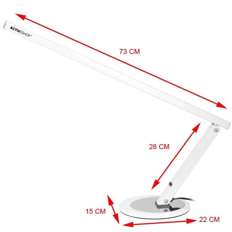 Õhuke LED-lamp, valge