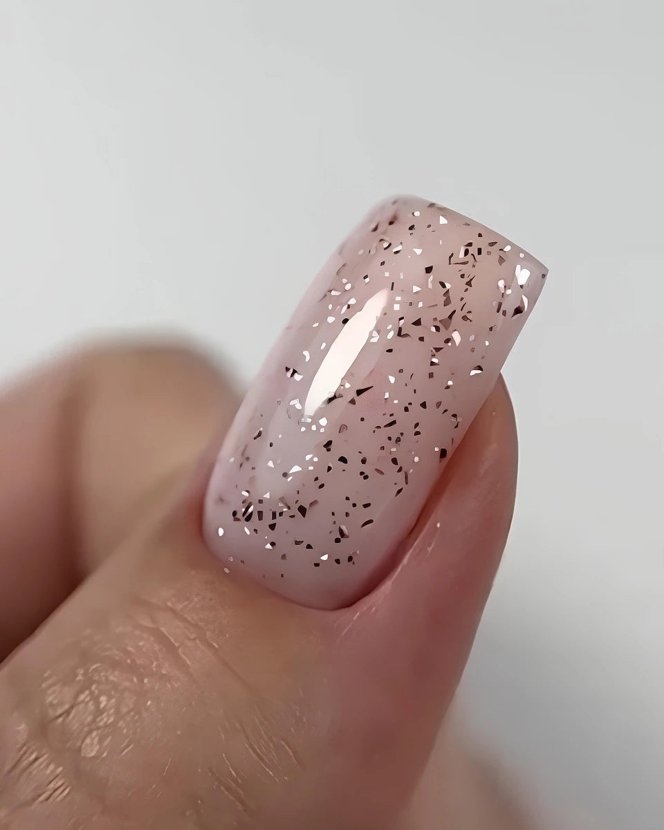 DARK by Rior Top Coat Pink Flake, 10 ml