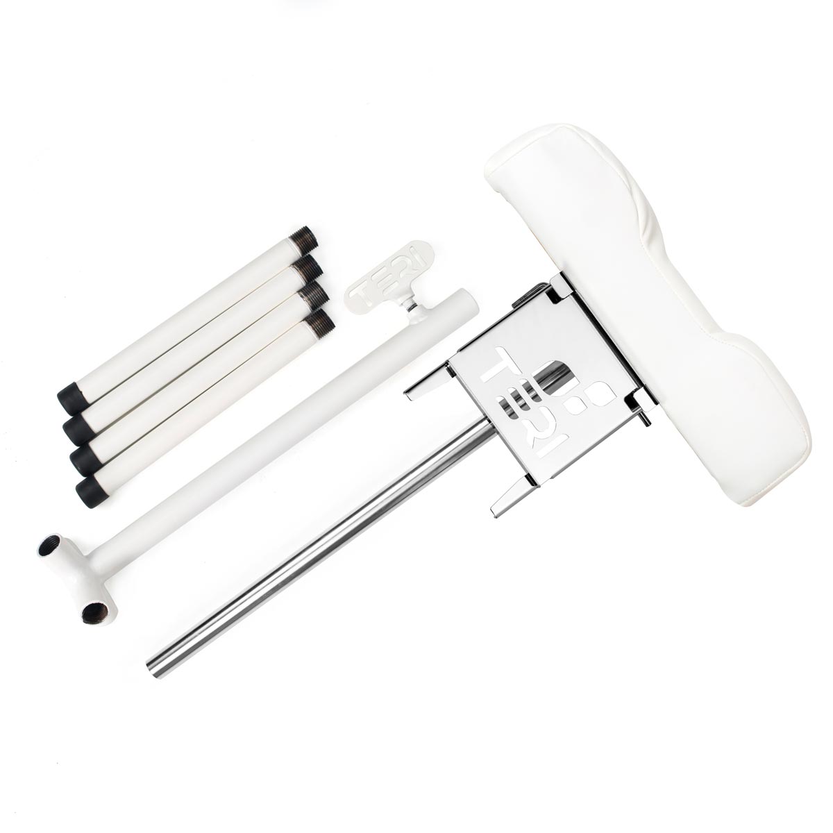 Pedicure foot rest stand with white pillow for dust collectors Teri