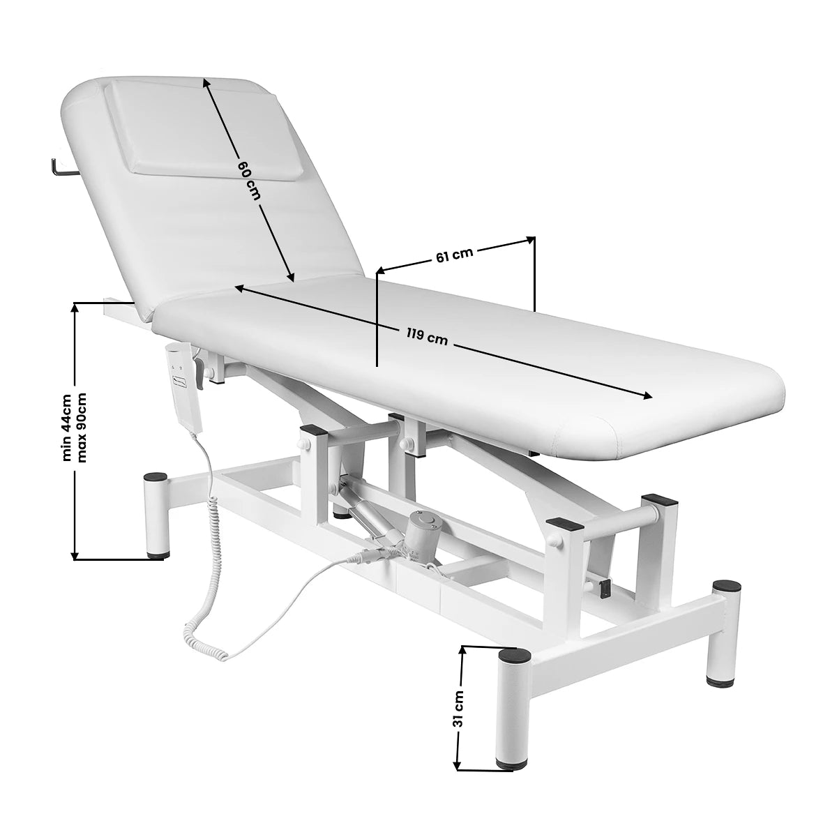 électrique lit massage 079 1 intens. blanc