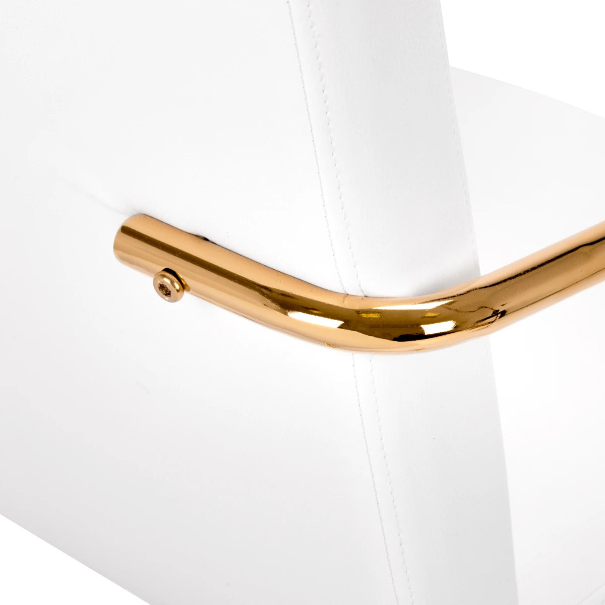 Cosmetic chair QS-OF211G, gold-white