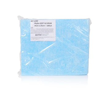 Одноразовые хлопковые полотенца soft & scrub 20x25 см, 100 шт