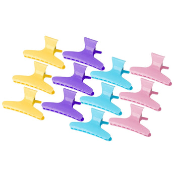 Juukseklambrid e-47, 12 tk, 8,2 cm, segavärvid