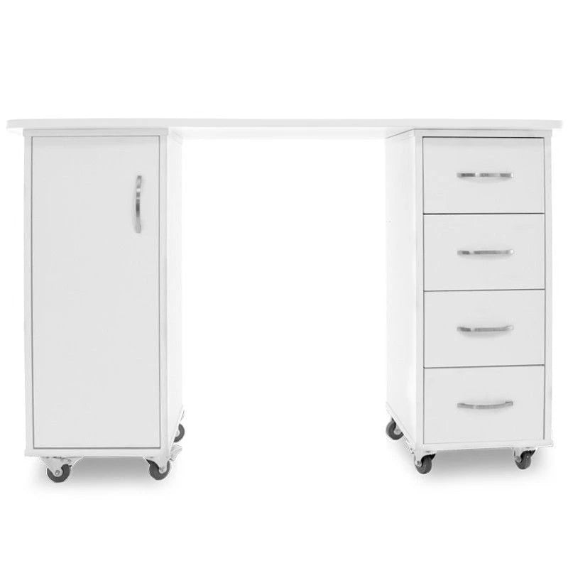 Cosmetische tafel 2027, wit, twee kasten