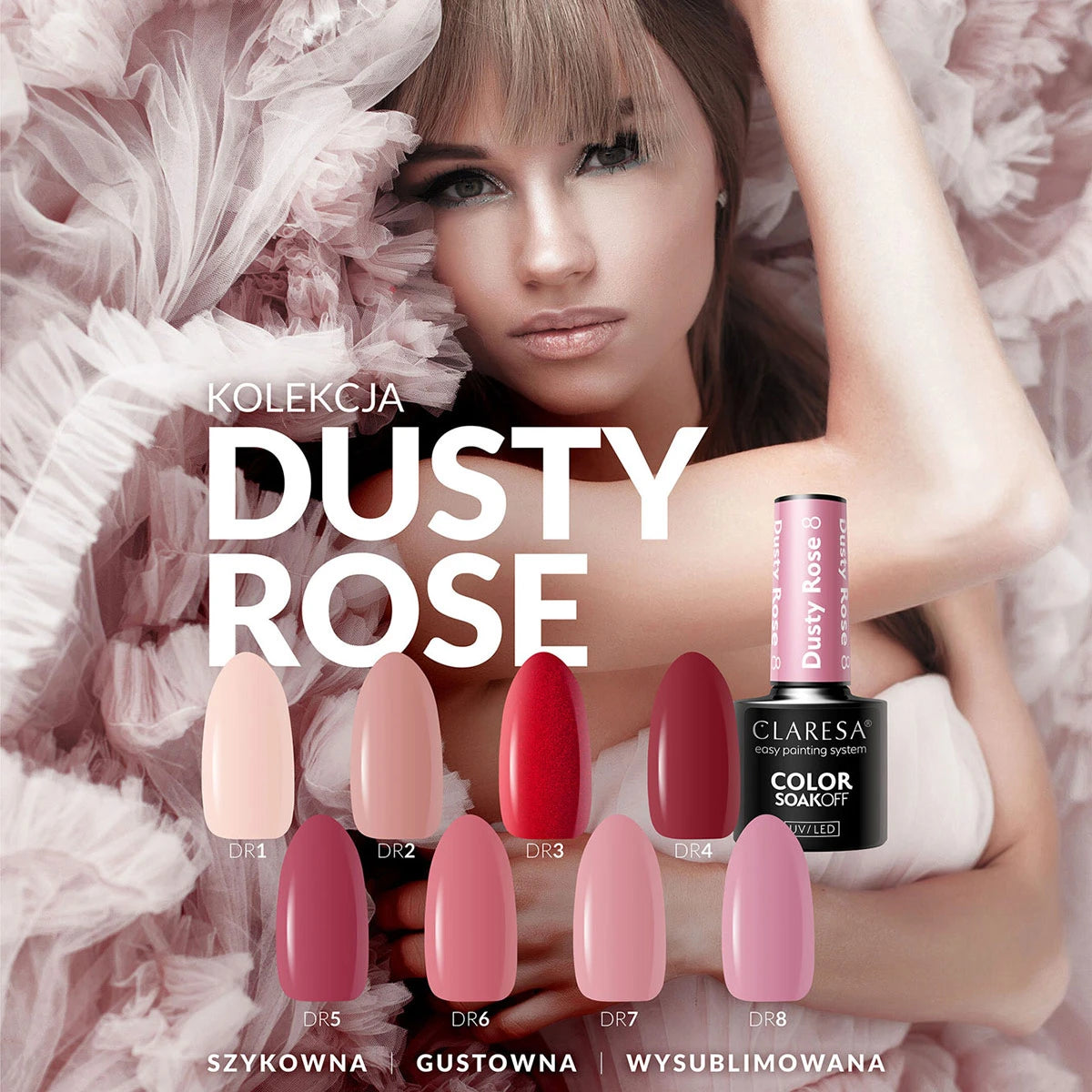 Claresa Gellak Dusty Rose 1, 5 ml