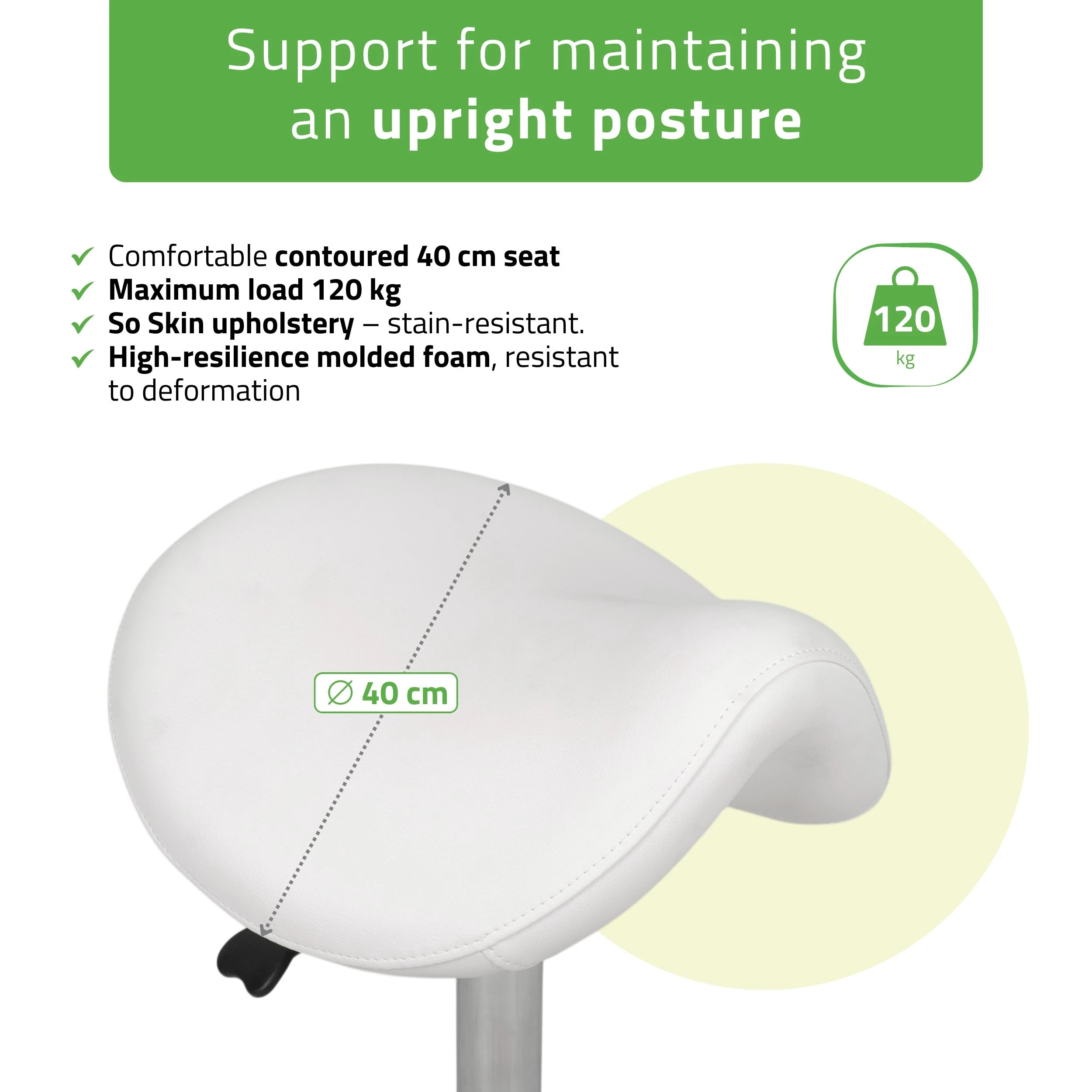 Meistro kėdė Alma So Skin K401, balta