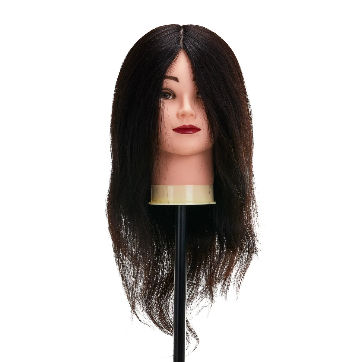 Head for hairdressers training Gabbiano WZ1 natural cheveux, color 1H, length 16"