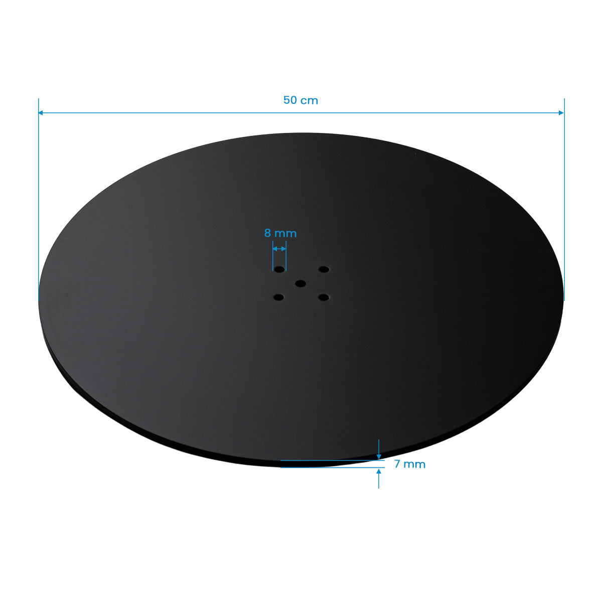 Base for hairdressing chair L010 round black