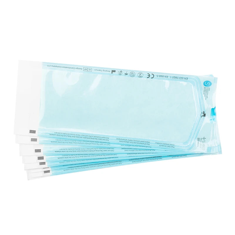 All4med Sterilizācijas maisiņi autoklāvam, 90 mm x 135 mm, 200 gab.