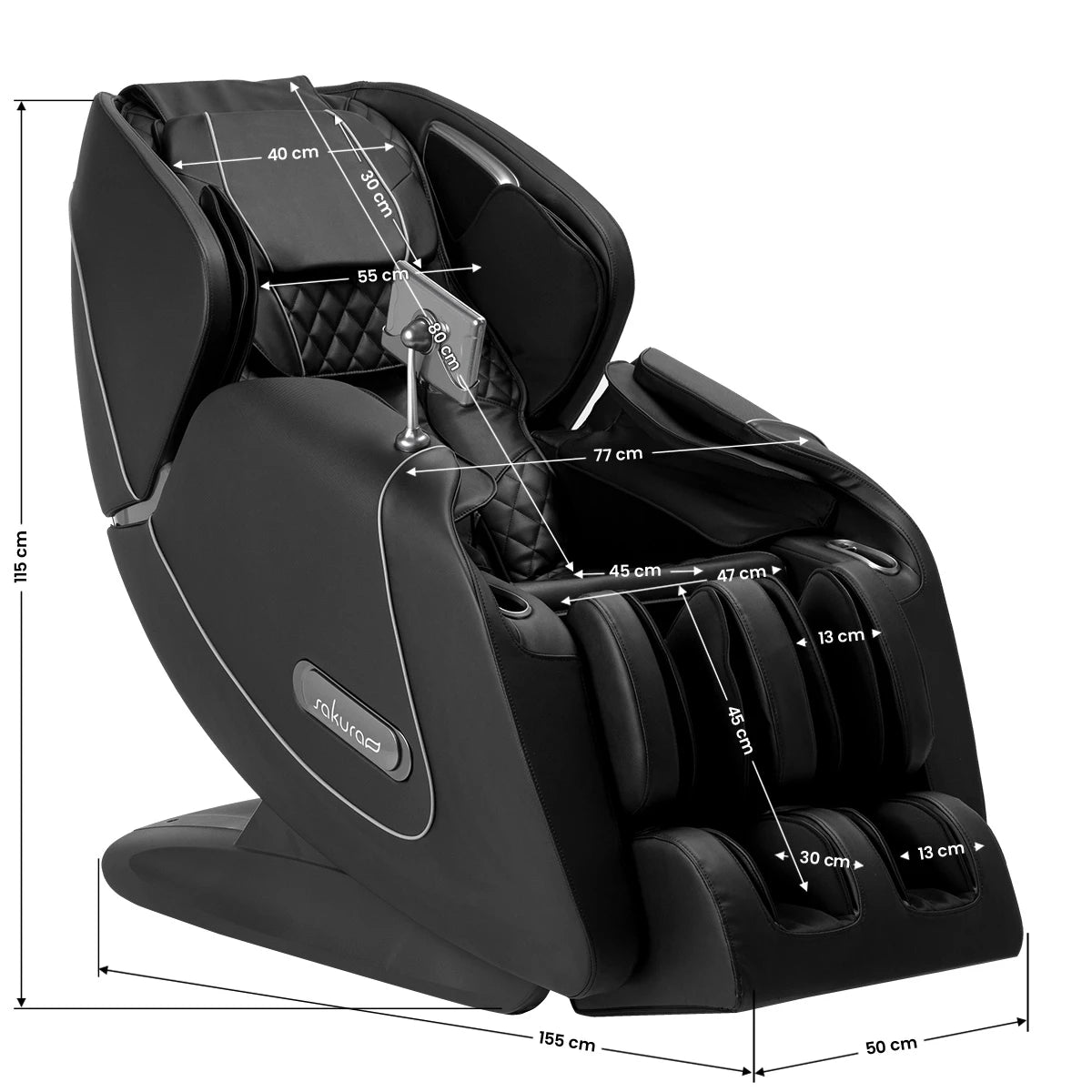 Sakura Luxury 808 massage chair black